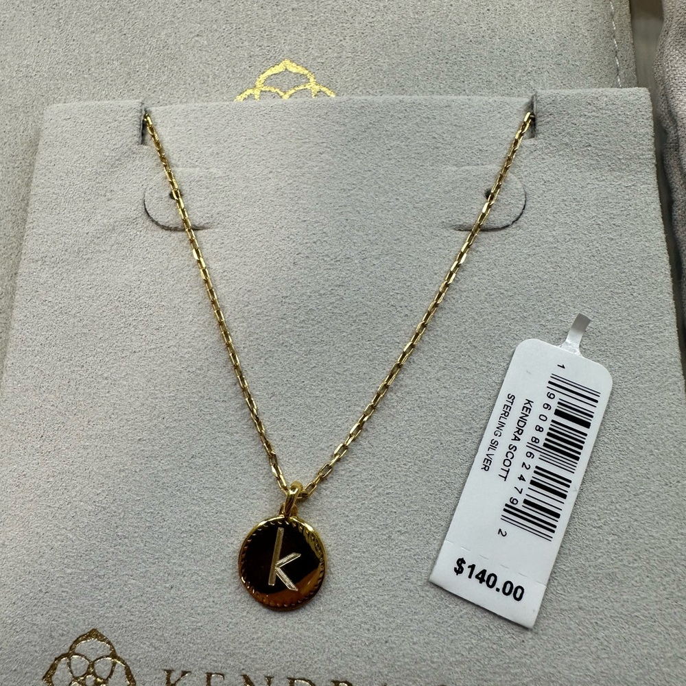 Kendra Scott gold “k” necklace - Picture 2 of 3